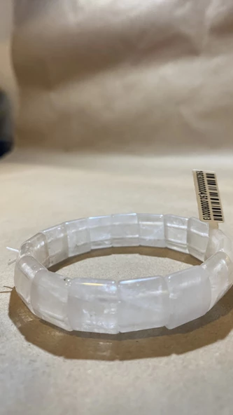 Kristal Quarts Doğal Taş Bileklik Hand Made El İşi - 10