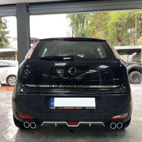 Fiat Punto Difüzör Arka Tampon Eki 4 Egzoz Çıkışlı Gri - 4