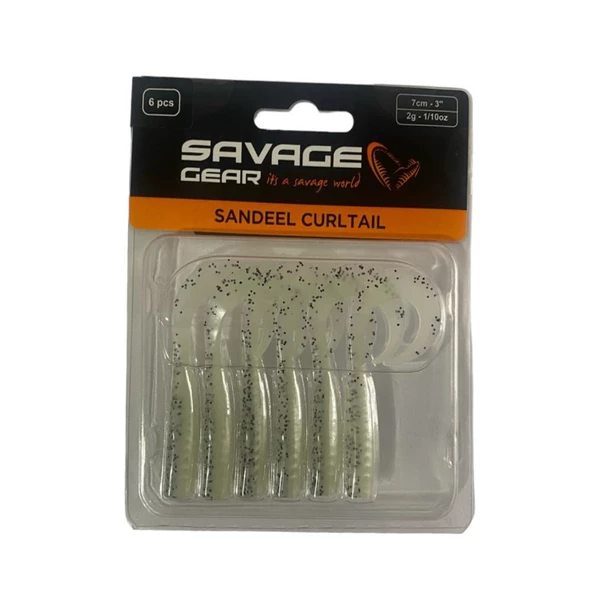 Savage Gear LB Sandeel Curltail Silikon Yapay Yem 7cm 2gr 6 Adet