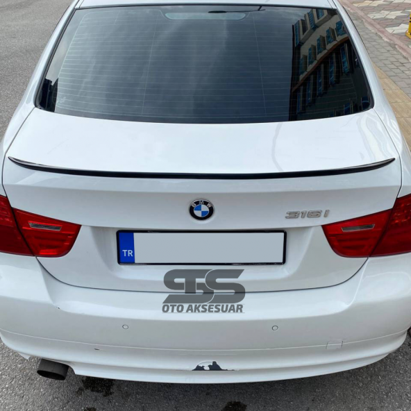 Bmw E90 316 318 320 325 330 Bagaj Üstü Spoiler Piano Black - Resim 5