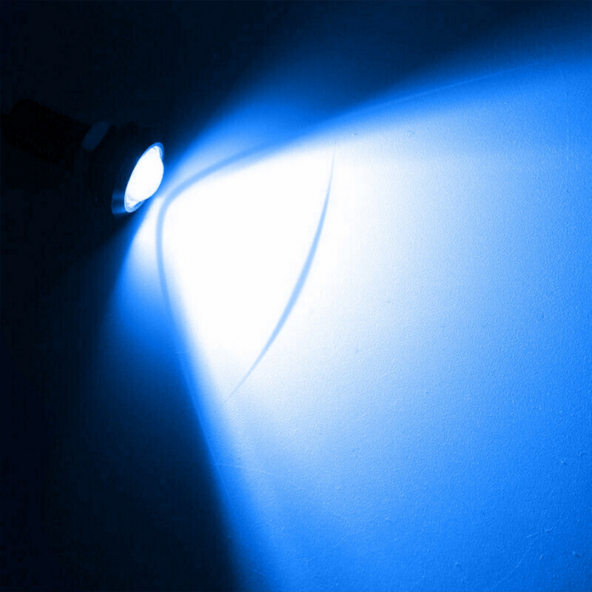 Kartal Göz Led Ayna Altı Led Eagle Eye Civatalı Buz Mavi Renk 18mm - 2