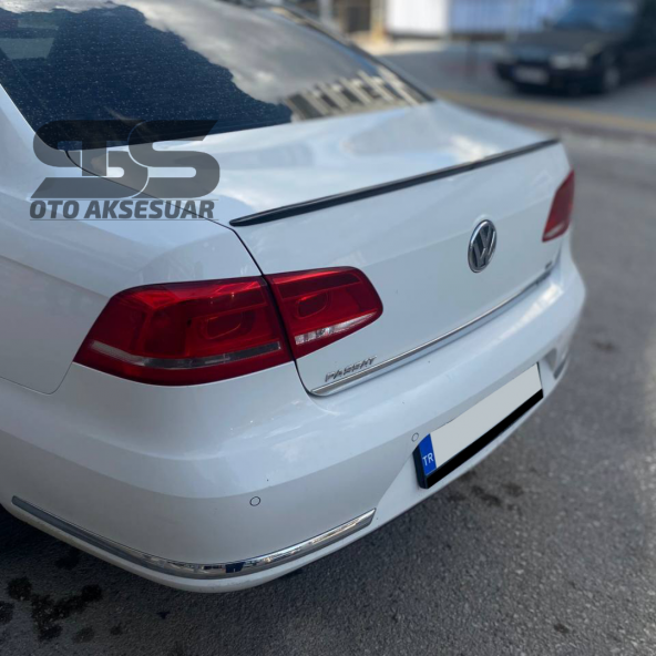 Volkswagen Passat B6 - B7 - B8 Type 2006 - 2020 Uyumlu Bagaj Üstü Spoiler Piano Black ürün görseli 1