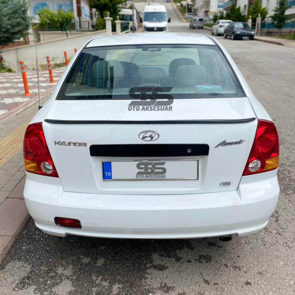 Hyundai Accent Admira Milenyum Bagaj Üstü Spoiler Piano Black Bagaj Üstü Spoyler - Resim 2
