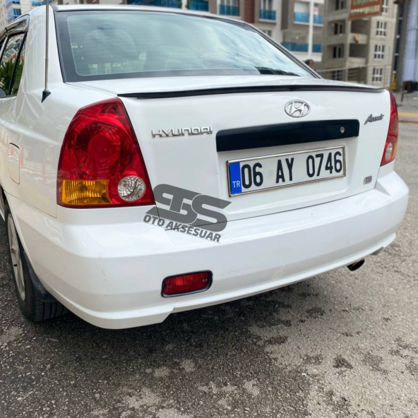 Hyundai Accent Admira Milenyum Bagaj Üstü Spoiler Piano Black Bagaj Üstü Spoyler - Resim 4