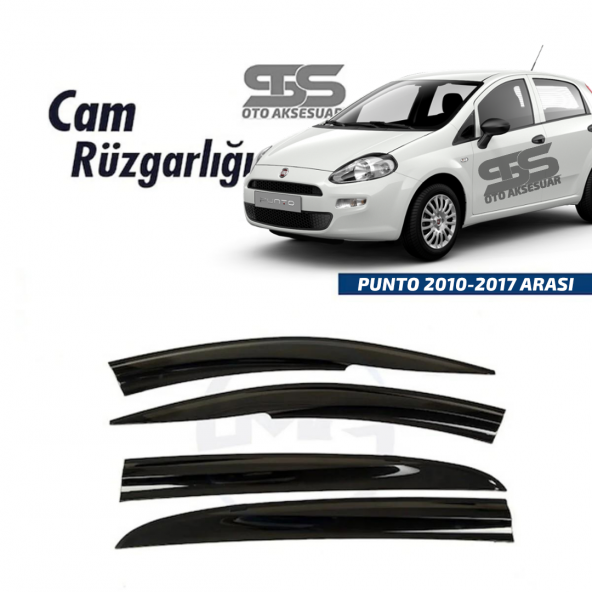 Cam Rüzgarlığı Fiat PUNTO 2010–2017 Arası Mügen Tip Piano Black