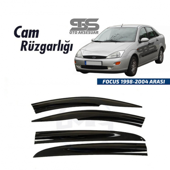 Cam Rüzgarlığı Ford FOCUS 1 1998–2004 Arası Mügen Tip Piano Black