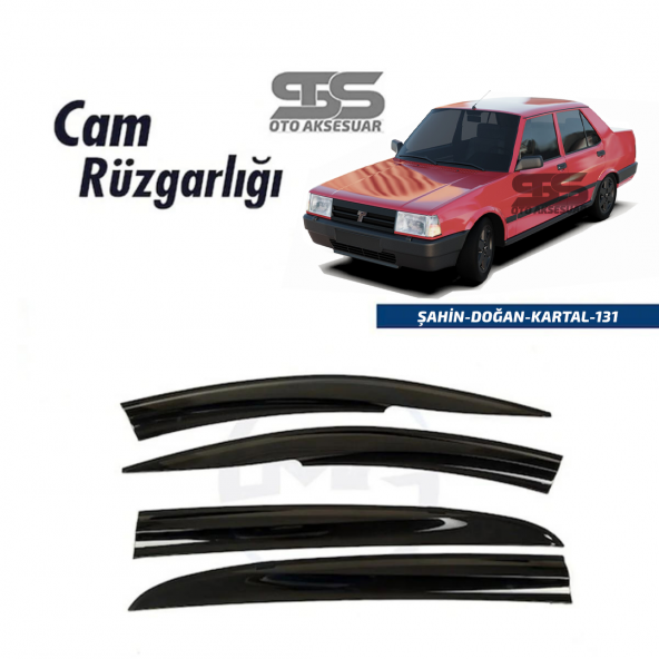 Cam Rüzgarlığı TOFAŞ - Şahin - Kartal - 131  Mügen Tip Piano Black