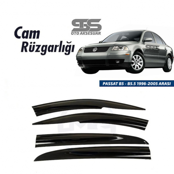 Cam Rüzgarlığı Volkswagen Passat B5 1996-2005 Arası Mügen Tip Piano Black