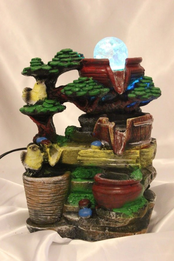 Su Şelalesi Dekoratif Kuşlu - Resim 3