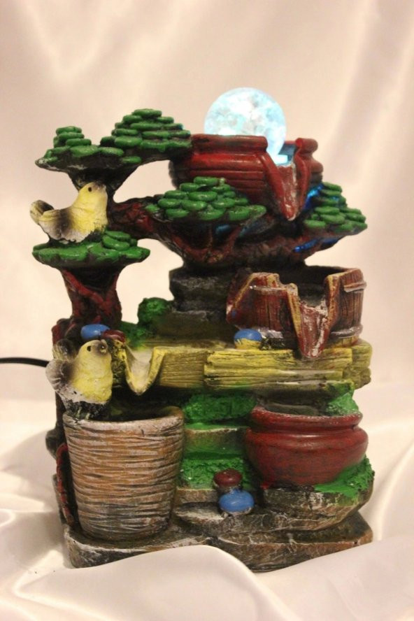 Su Şelalesi Dekoratif Kuşlu - Resim 4