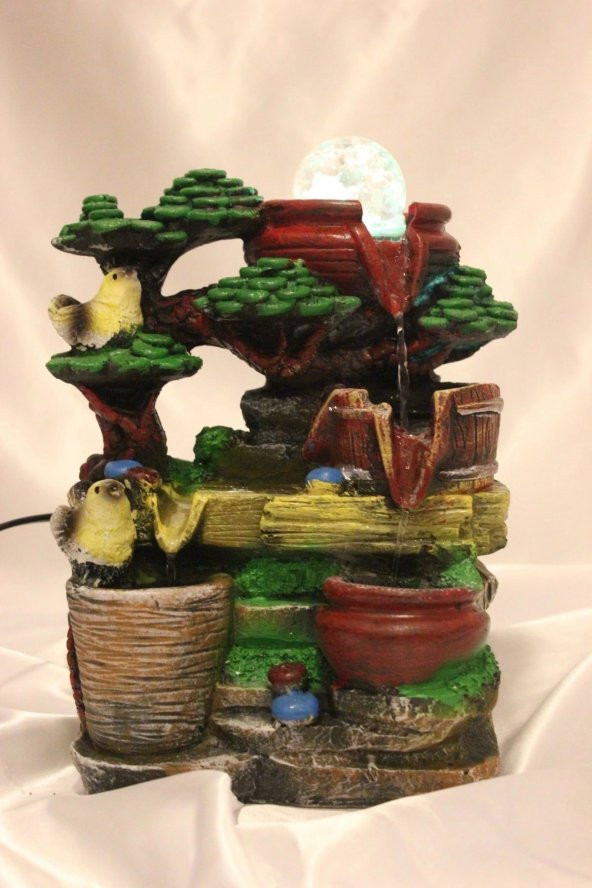 Su Şelalesi Dekoratif Kuşlu - Resim 9