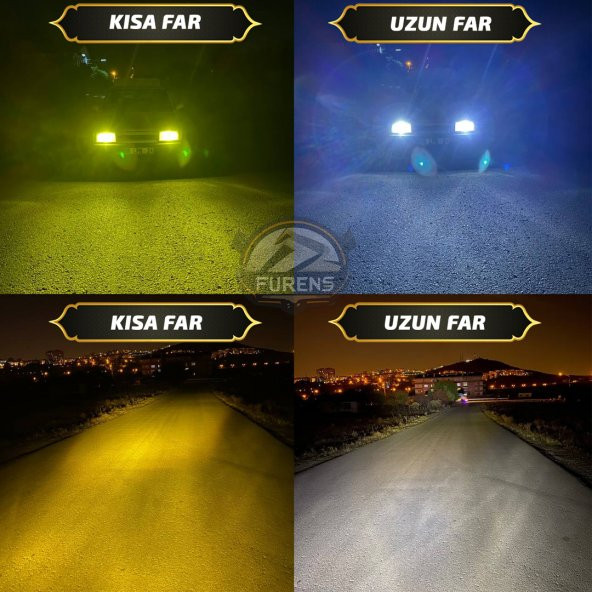 Ford Focus 1999-2001 Mercek Led Xenon Uzun - Kısa Çift Renk - 3