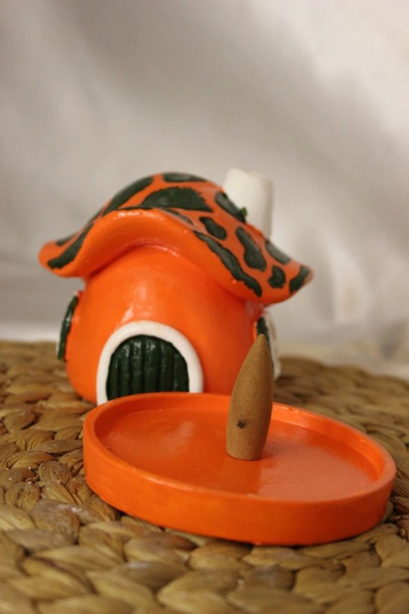 Konik Tütsülük Mantar Hobit Ev Oranj ürün görseli