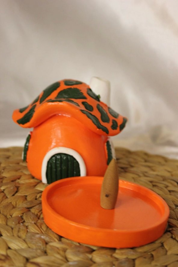 Konik Tütsülük Mantar Hobit Ev Oranj - Resim 2