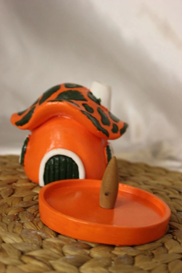 Konik Tütsülük Mantar Hobit Ev Oranj - Resim 3