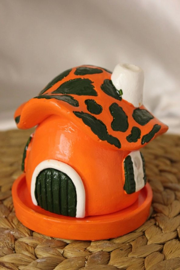 Konik Tütsülük Mantar Hobit Ev Oranj - Resim 5