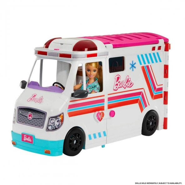 Barbie Dönüşen Ambulans ve Klinik Oyun Seti - 4