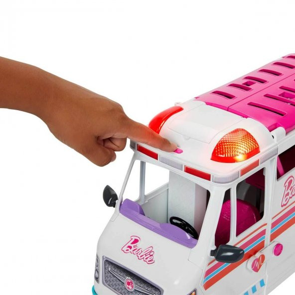 Barbie Dönüşen Ambulans ve Klinik Oyun Seti - 6