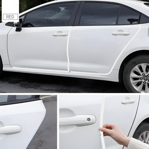 Honda Jazz Oto Araç Kapı Koruma Fitili 5metre Parlak Beyaz Renk - Resim 6