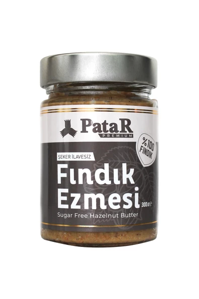 Patar Şekersiz Fındık Ezmesi 300 Gr x 2 Adet