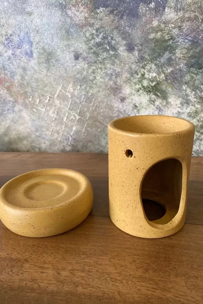 Buhardanlık Sarı Beatiful Day Tabaklı Buhurdanlık - Resim 4