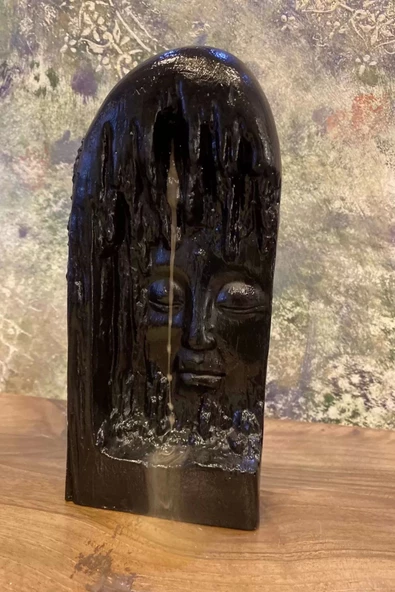 Geri Akış Tütsülük Siyah Buda Budha Surat - Resim 4