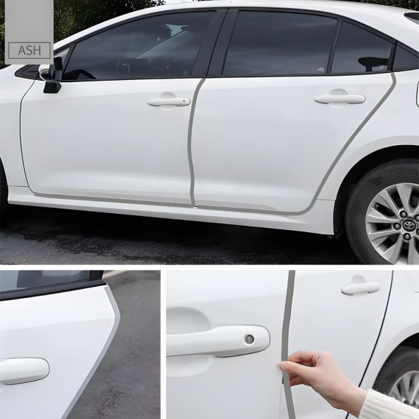 Fiat Punto Oto Araç Kapı Koruma Fitili 5metre Parlak Gri Renk - Resim 6