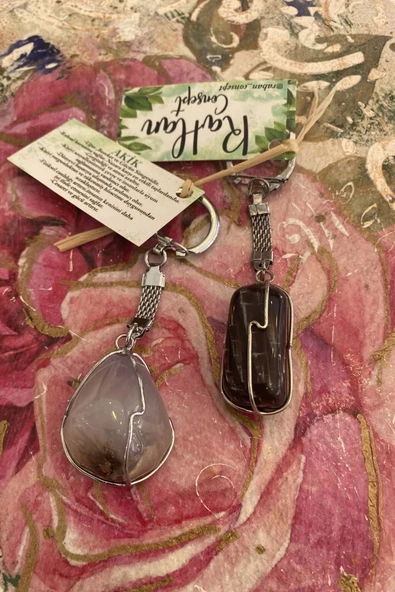 Anahtarlık Doğal Taş Obsidyen - 2