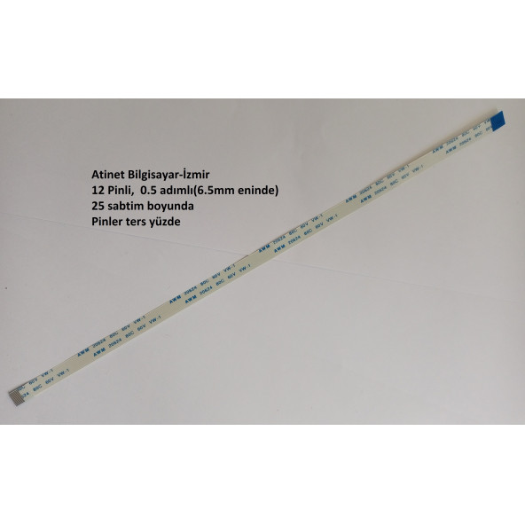ASUS  G751JL G751JM G751JT G751JY Touchpad flex kablosu 12 Pin 25 Cm 12-0.5-25B