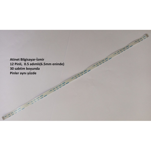 ASUS G751JL G751JM G751JT G751JY Led board flex kablosu 12 Pin 30 Cm 12-0.5-30A ürün görseli 1