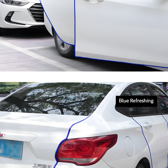 Bmw E87 Oto Araç Kapı Koruma Fitili 5metre Parlak Mavi Renk - Resim 4