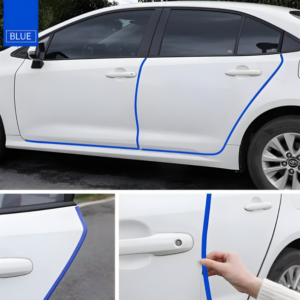 Chevrolet Oto Araç Kapı Koruma Fitili 5metre Parlak Mavi Renk - Resim 3