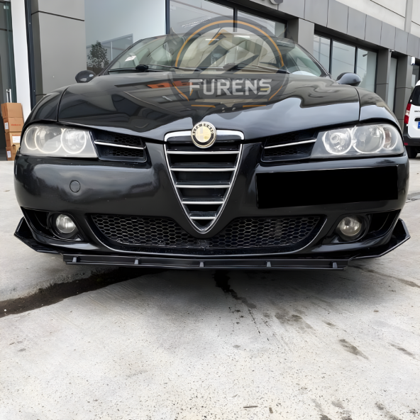 Alfa Romeo 157 Uyumlu Brabus Ön Lip 3 Parça Kanatlı Lip - 4