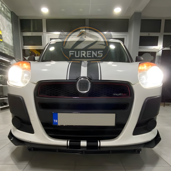 FİAT Doblo D3 - D4 Kasa Uyumlu Brabus Ön Lip 3 Parça Kanatlı Lip - Resim 3
