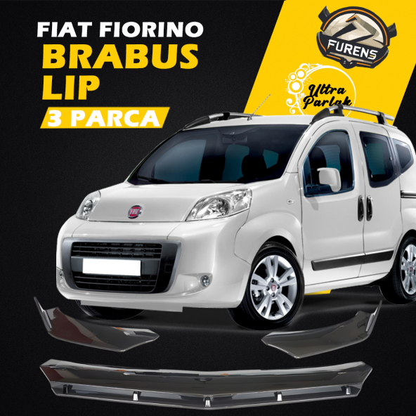Fiat Fiorino Uyumlu Brabus Ön Lip 3 Parça Kanatlı Lip