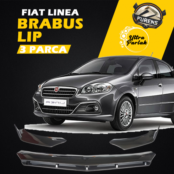 Fiat Linea Uyumlu Brabus Ön Lip 3 Parça Kanatlı Lip ürün görseli 1