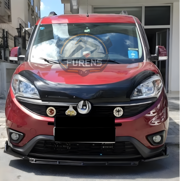 FİAT Doblo D3 - D4 Kasa Uyumlu Brabus Ön Lip 3 Parça Kanatlı Lip - 9
