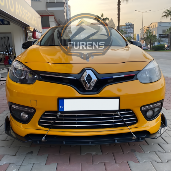 Renault Fluence Uyumlu Brabus Ön Lip 3 Parça Kanatlı Lip - 2