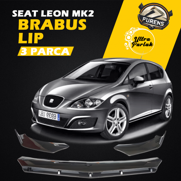 Seat Leon Mk2 Uyumlu Brabus Ön Lip 3 Parça Kanatlı Lip