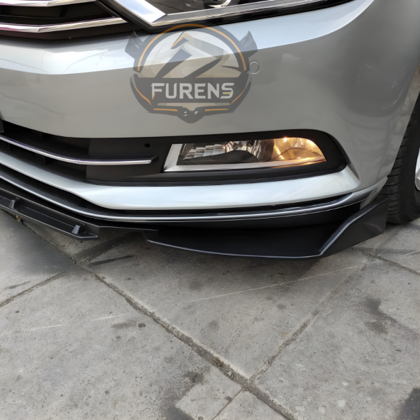 Vw Passat B8 Uyumlu Brabus Ön Lip 3 Parça Kanatlı Lip - 3