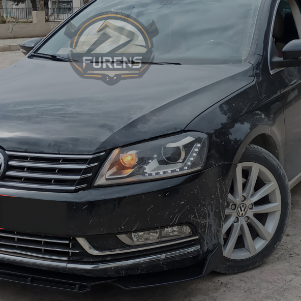 Vw Passat B7 Uyumlu Brabus Ön Lip 3 Parça Kanatlı Lip - 2