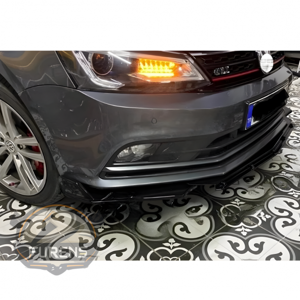 Vw Passat B7 Uyumlu Brabus Ön Lip 3 Parça Kanatlı Lip - 3