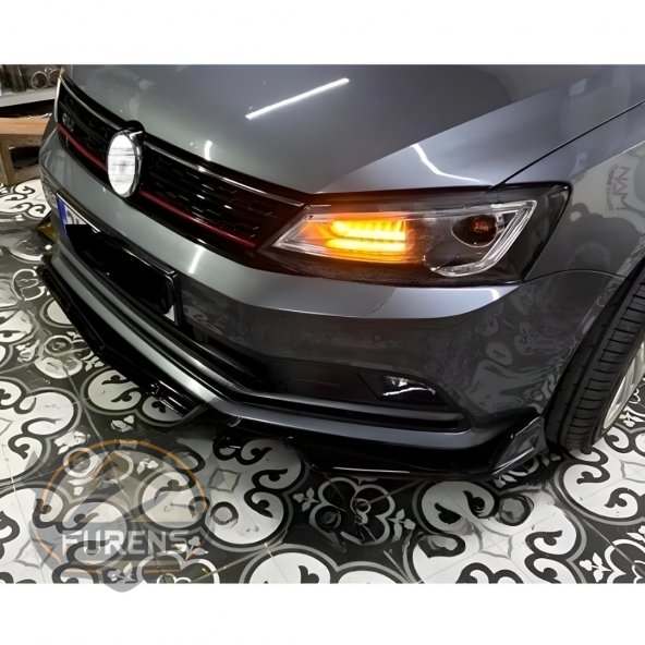 Vw Passat B7 Uyumlu Brabus Ön Lip 3 Parça Kanatlı Lip - 4