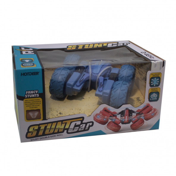 1:28 Ölçek Uzaktan Kumandalı Süper Akrobat Araba Işıklı şarjlı - 2