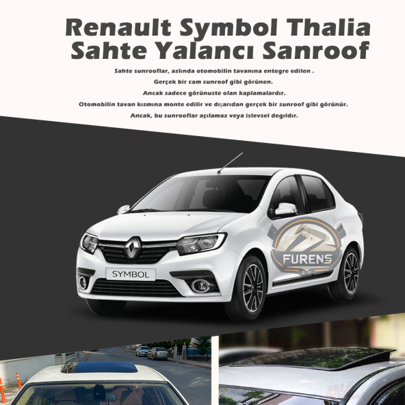 Symbol Thalia Siyah Yalancı Çakma Sahte Sunroof - 1