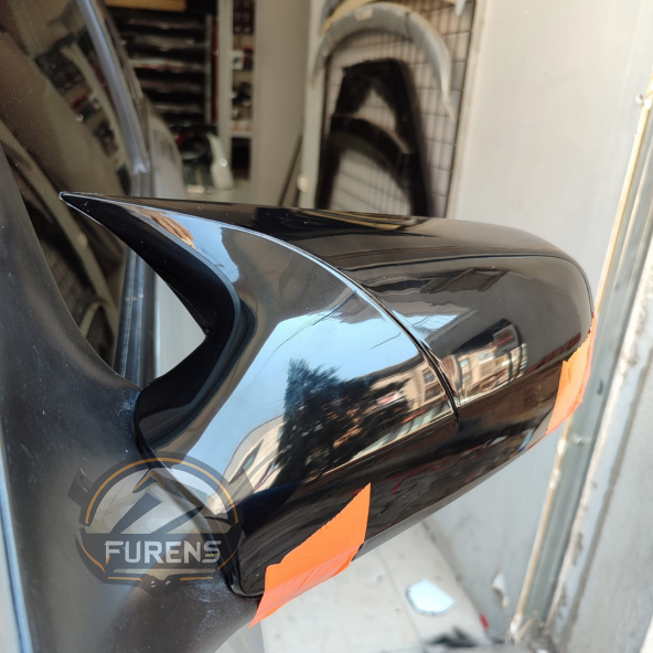 Opel Astra G 1998, 1999, 2000, 2001, 2002, 2003, 2004 Uyumlu  Yarasa Batman Ayna Kapağı Piano Black ürün görseli 1