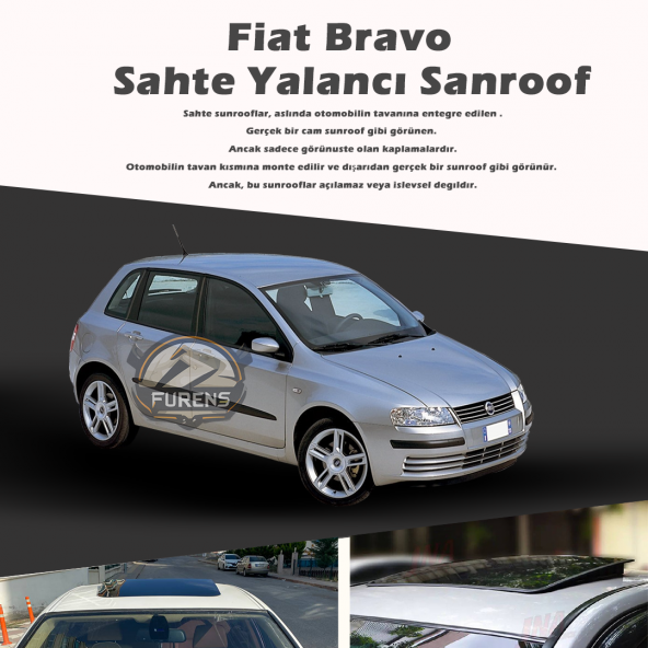Fiat Bravo Siyah Yalancı Çakma Sahte Sunroof ürün görseli