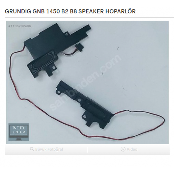 GRUNDİG GNB 1450 GNB 1460 HOPARLÖR