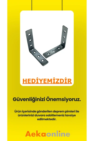 AEKA AE-3085 SELEN ÇOK AMAÇLI DOLAP 7 Raflı, 2 Kapaklı Mutfak Dolabı Kiler Dolabı Banyo Dolabı Beyaz - 2