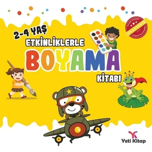 ETKİNLİKLERLE BOYAMA 2-4 YAŞ  YETİ KİTAP